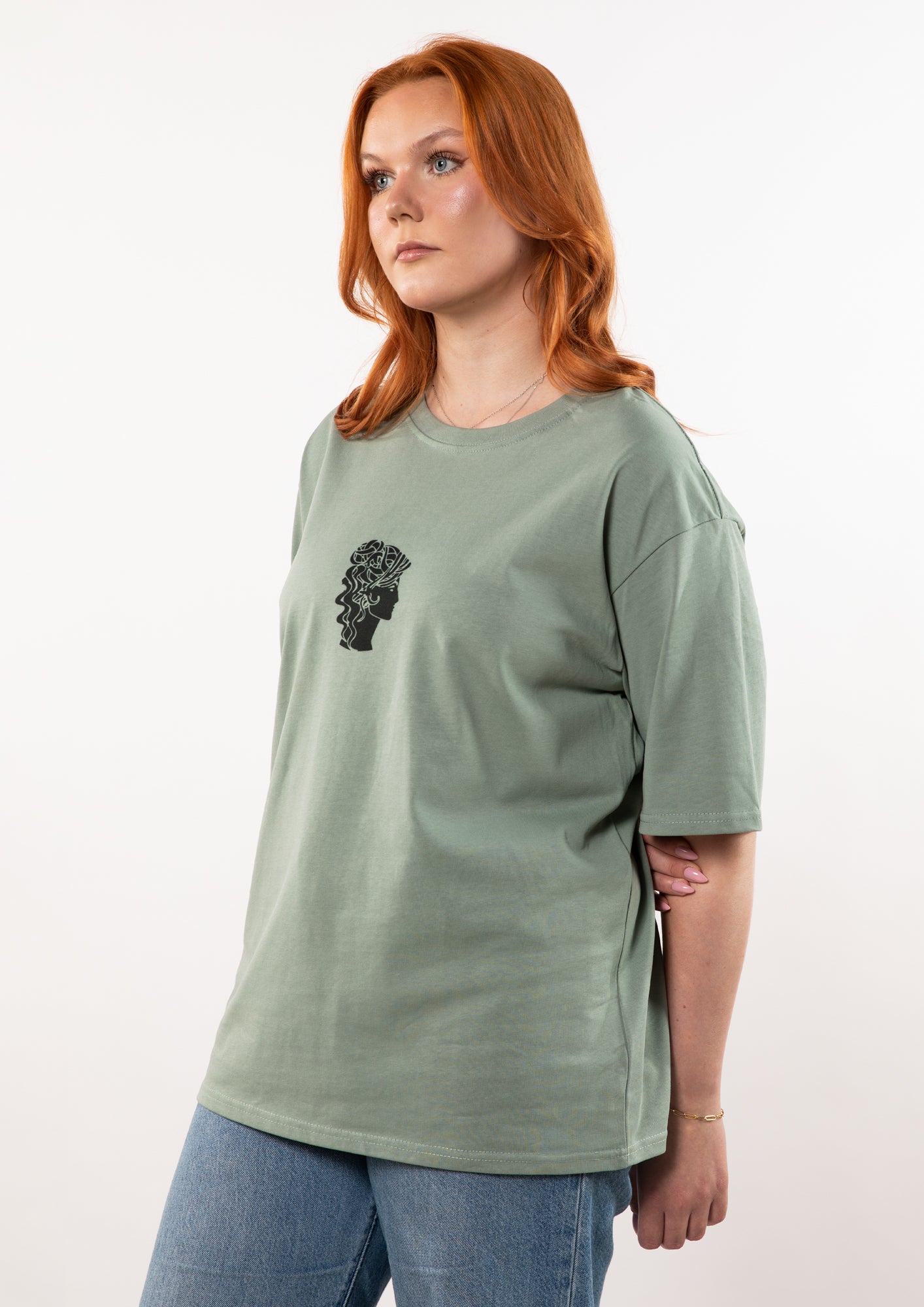 Unisex Oversized Sea Green T-Shirt