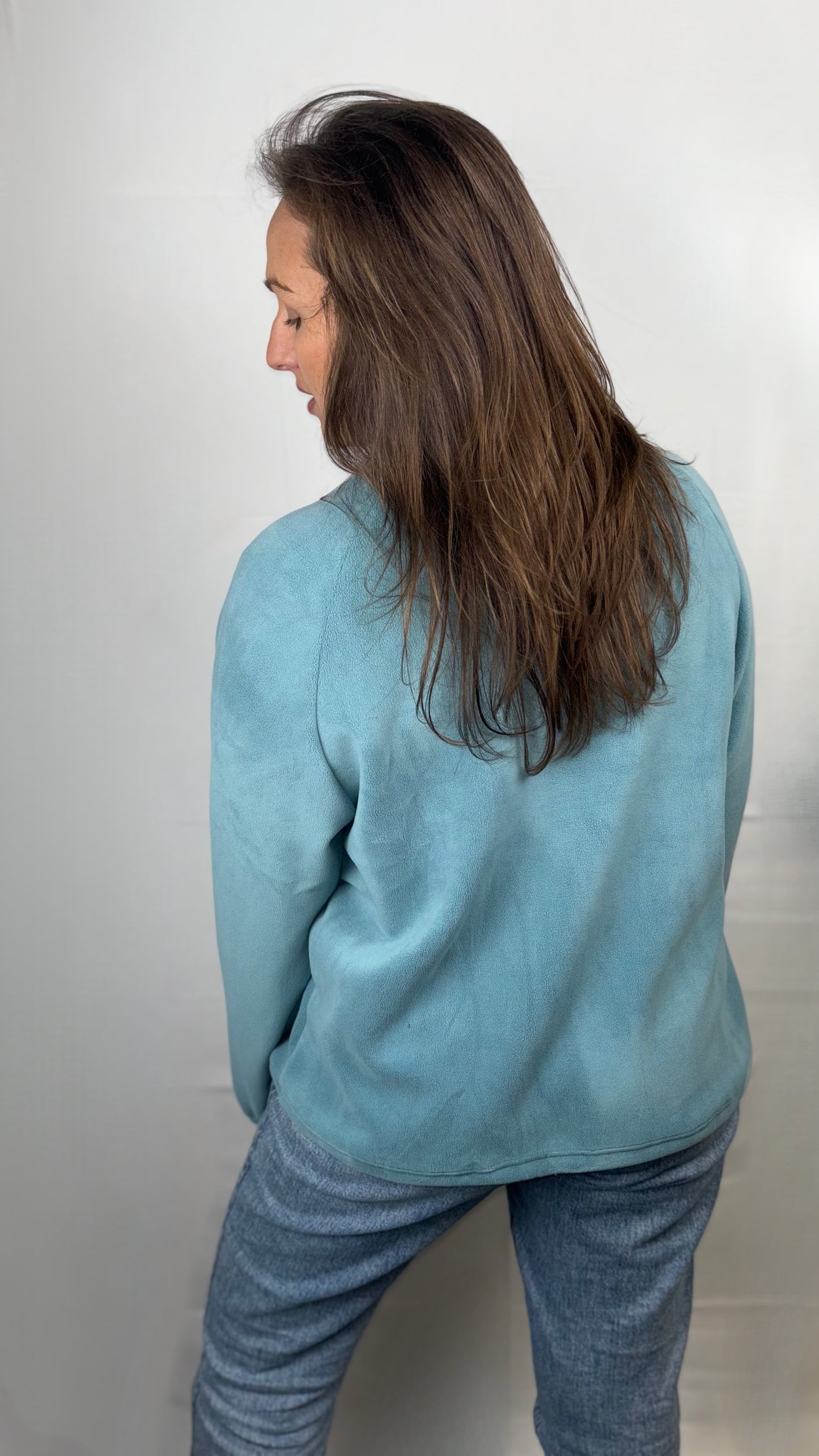 Cerulean Quarter Zip Fleece