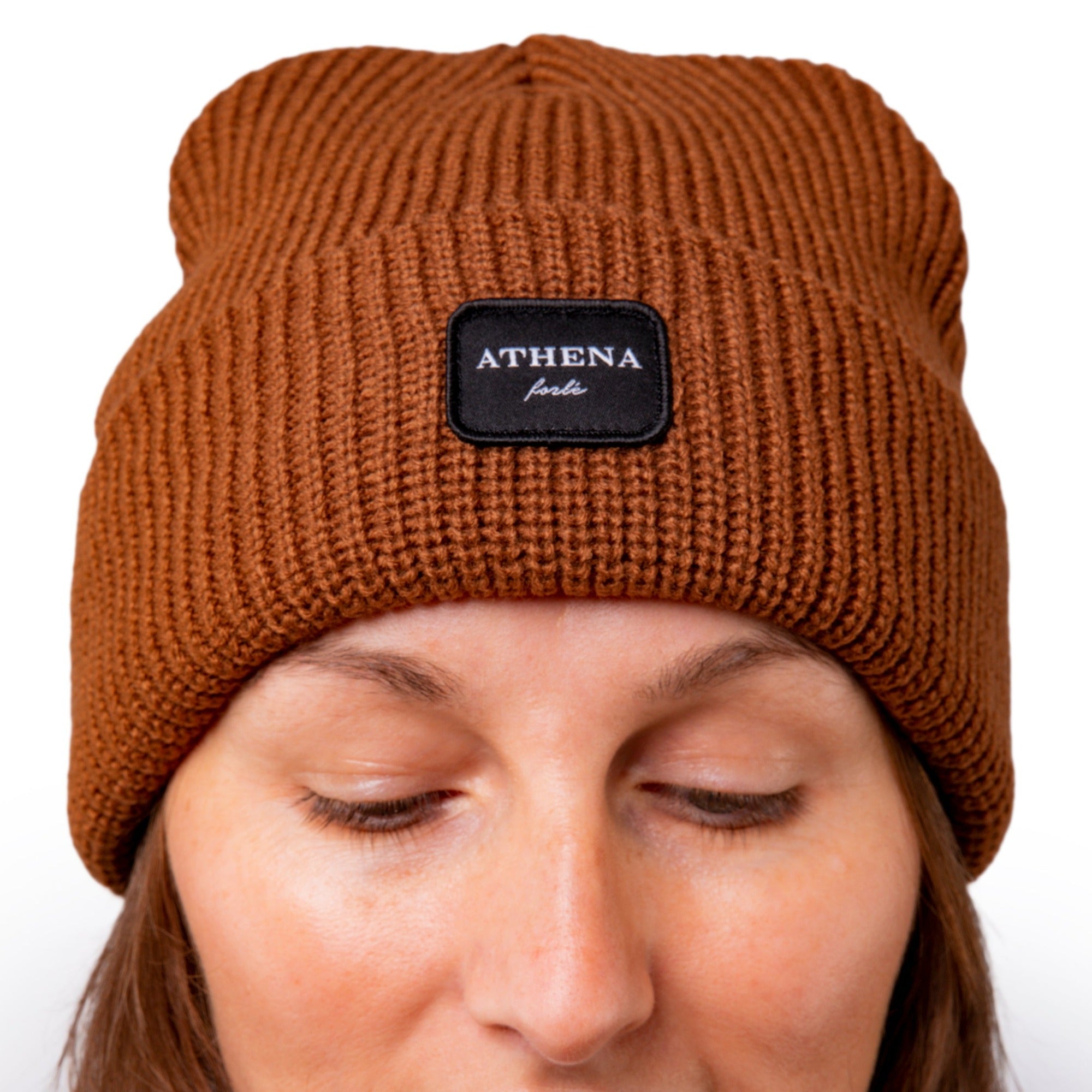 Brown beanie hat on sale